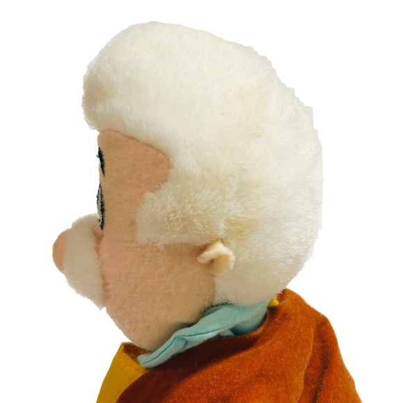 Walt Disney Store Pinocchio Geppetto Plush Doll 8” Bean Bag Toy Old Man Italian - Picture 14 of 16